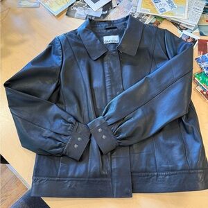 Women's Black Leather Jacket